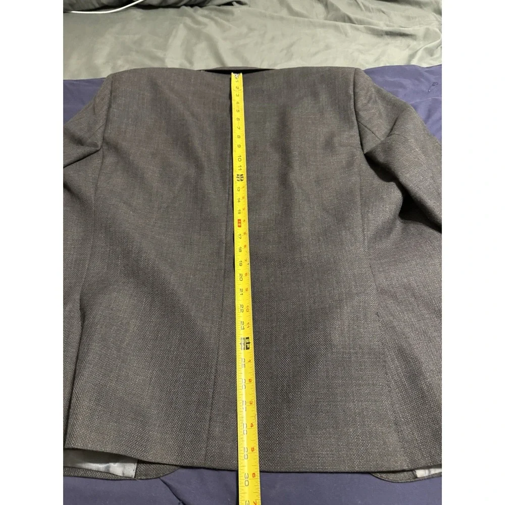TIGLIO LUXE 48R Lanificio Di Biella Sangria Blazer Gray Pure Wool Textured
